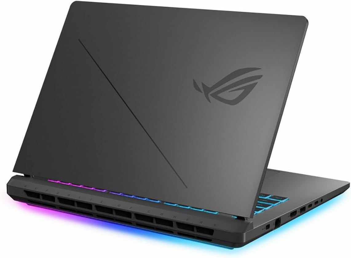 ASUS ROG Strix G16 (2025), pantalla ROG Nebula de 16 pulgadas 16:10 2.5K 240Hz/3ms, GPU NVIDIA GeForce RTX 5060, procesador Intel Core Ultra 9 275HX, memoria DDR5 de 32 GB, SSD PCIe de 1 TB, Wi-Fi 7