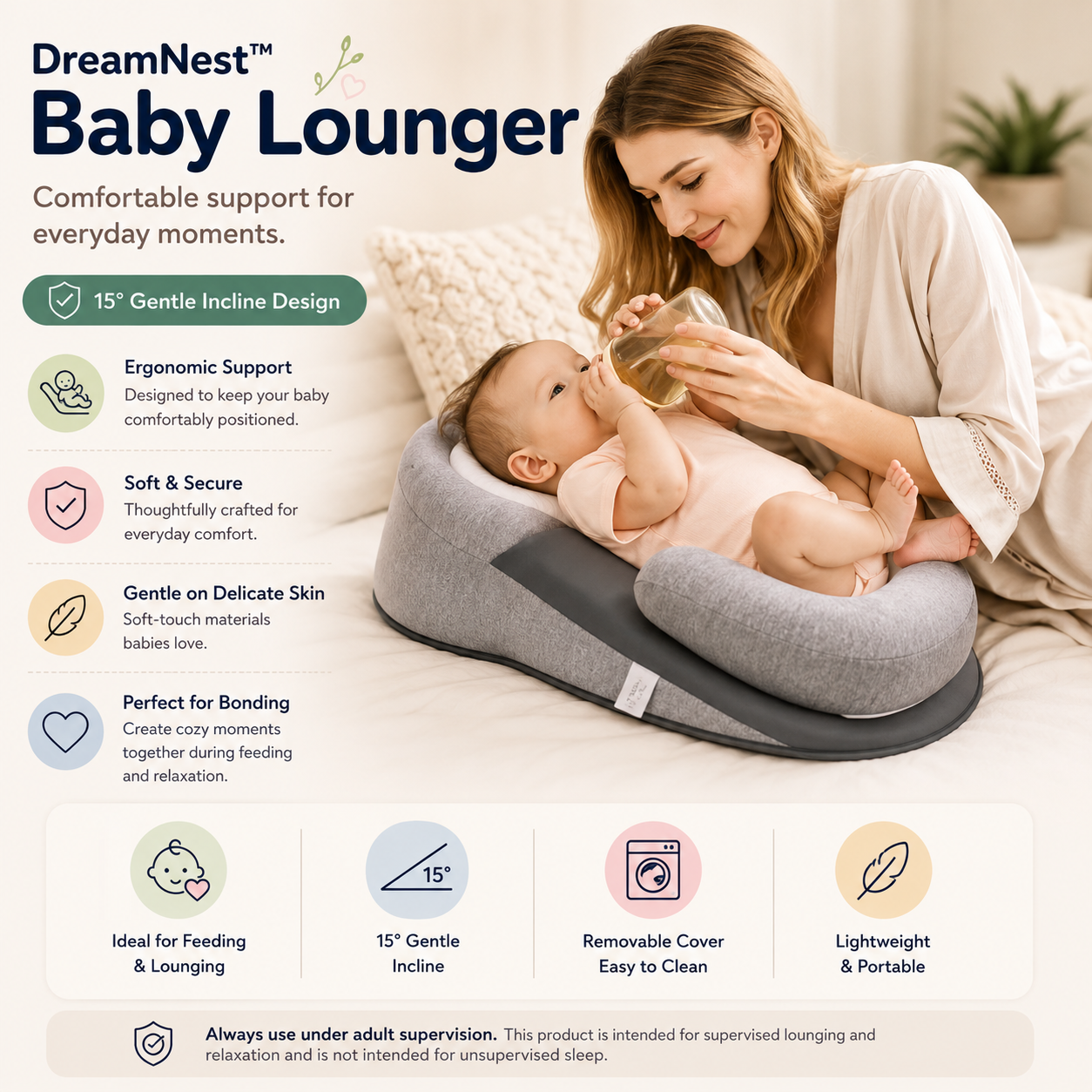 DreamNest™ Baby Lounger