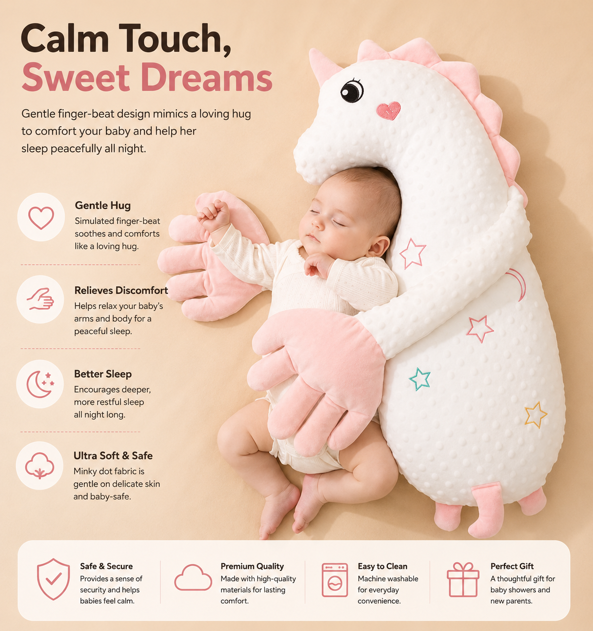 CozyNest™ Baby Pillow
